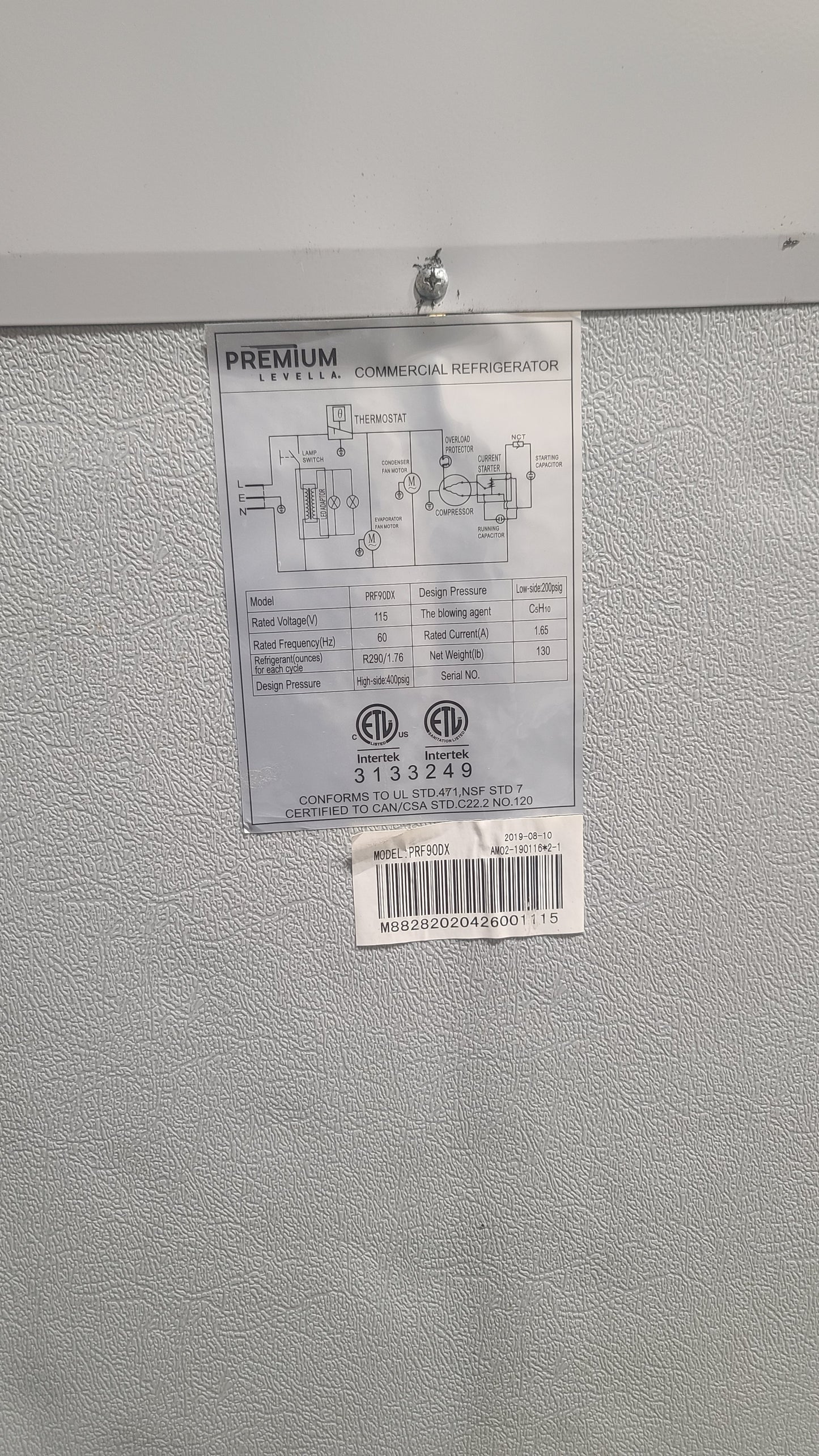 Premium LEVELLA, Single Door Glass Merchandiser (Pre - Owned)