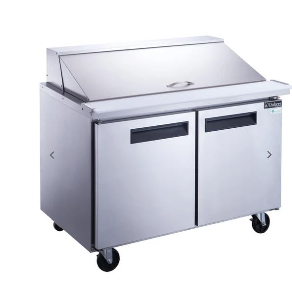 Dukers DSP48-18M-S2 - 2-Door, Prep Table, Mega Top