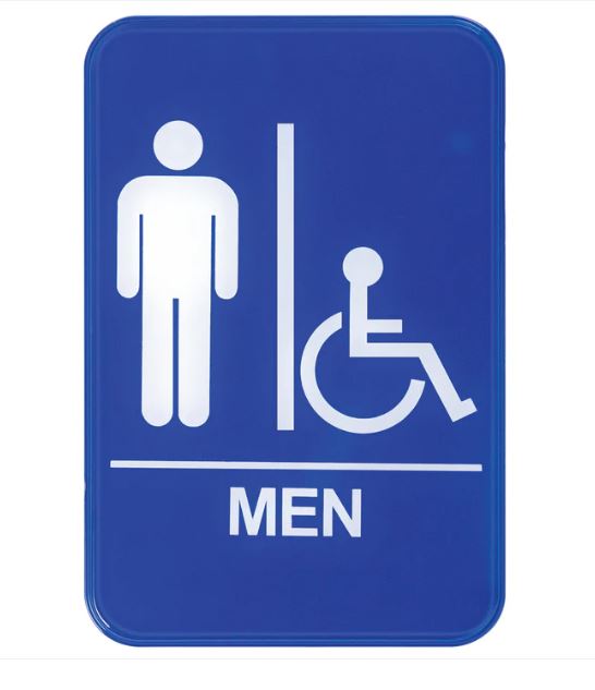 SIGN, MEN ACCESSIBLE-6X9