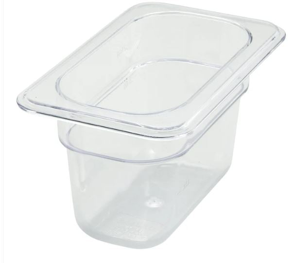 SP7904 - Polycarbonate Food Pan, 1/9 Size - 3-1/2"