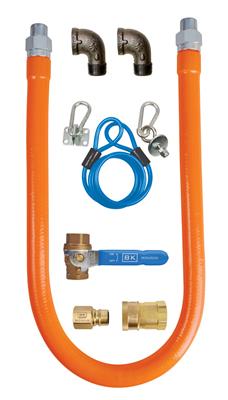 BK Resources 3/4" X 72" Gas Hose Connector Kit
