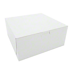 Cake BOX-WHITE : 10x10x2 1/2