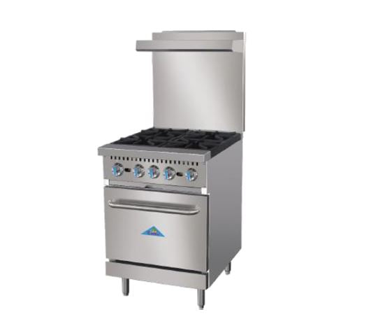 Comstock Castle R4 24" Wide Gas Range with Four Burners