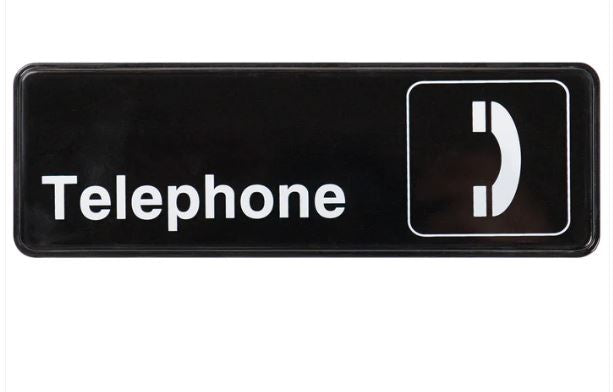 Information Sign Telephone 3X9