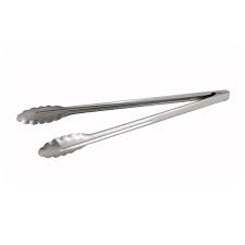 Utility Tongs-SS : 12"