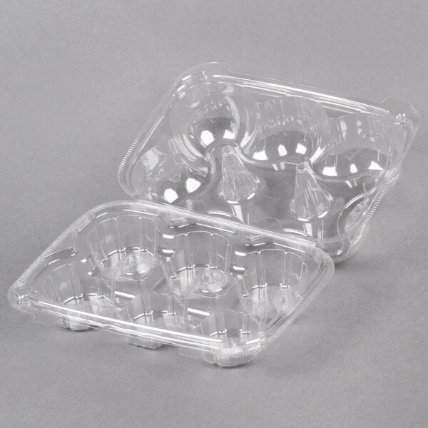 6 Compartment High Dome Cupcake Container