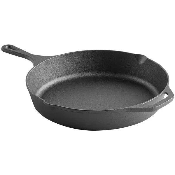 12" Pre-Seasoned Cast Iron Skillet with Helper Handle