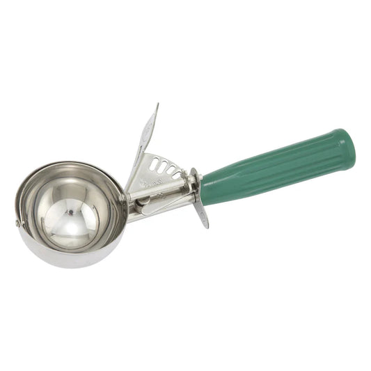 Stainless Steel Thumb Press Disher with Plastic Handle, Size #12