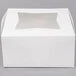 10" x 10" x 5" White Window Cake Box