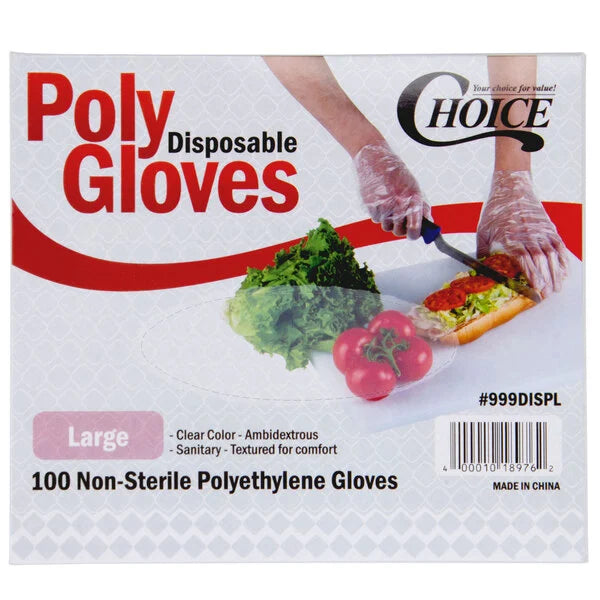 Choice Disposable Poly Gloves