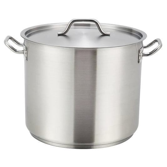 Stainless Steel Stock Pot with Cover - 60 Quart