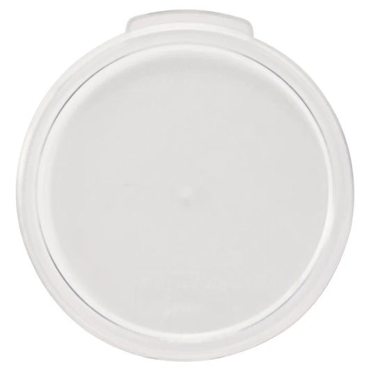 Round Storage Container Cover, Clear Polycarbonate - 12 | 18 | 22 Quart