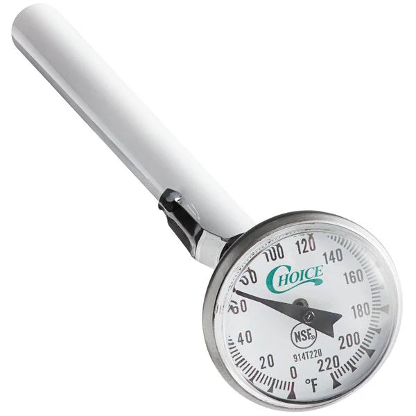 Choice 5" Pocket Probe Dial Thermometer 0 - 220 Degrees Fahrenheit