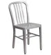 CHAIR, SILVER-SILVER