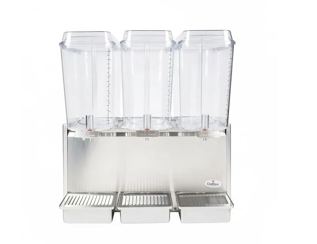 Crathco D35-3 Refrigerated Drink Dispenser,(3) 5 gal Bowls (Used) Older Model