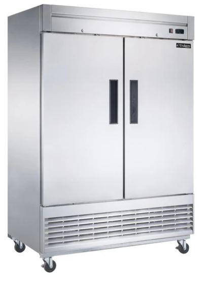 Dukers D55R- 2-Door, S/S, Commercial Refrigerator