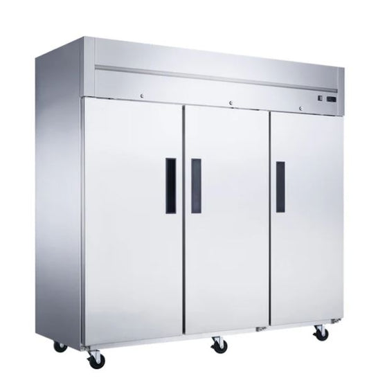 Dukers D83AF - 3-Door,Top Mount, Freezer, Solid Doors