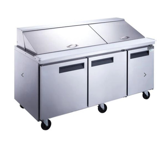 Dukers DSP72-30M-S3 - Mega Top, Sandwich Prep Table