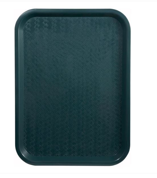 FFT-1216G - Green, High Quality Plastic Cafeteria Tray, 12x16