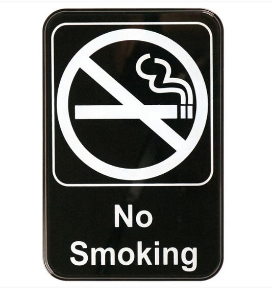 No Smoking Information Sign : 6X9