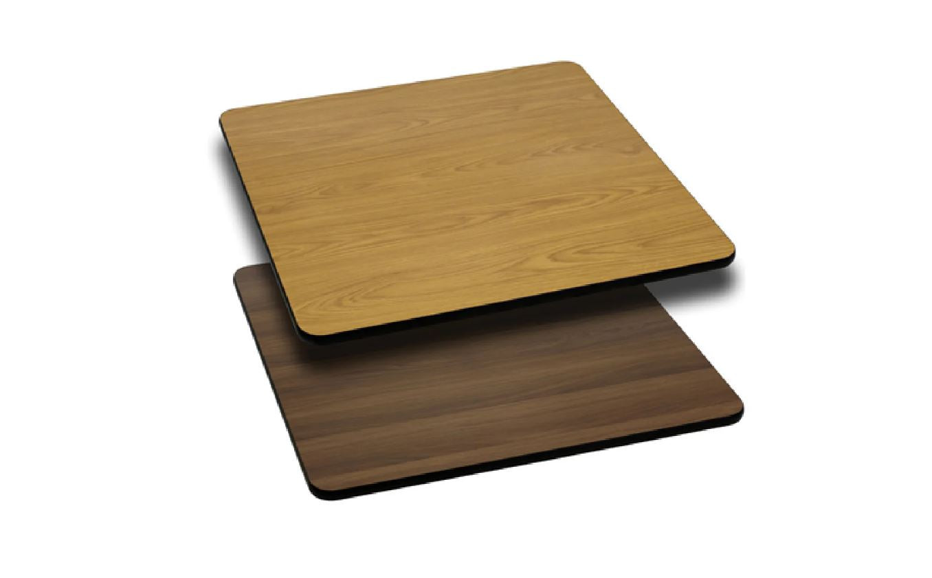 Flash Furniture XU-WNT-2424-GG 24 Inch Square Table Top Reversible Laminate Core