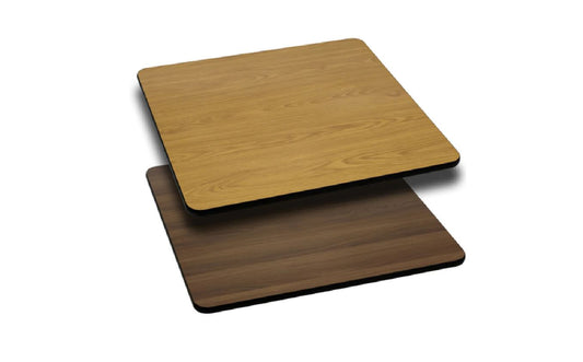 Flash Furniture XU-WNT-2424-GG 24 Inch Square Table Top Reversible Laminate Core