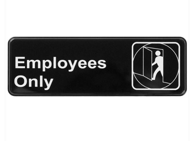 Employees Only 3X9 Sign