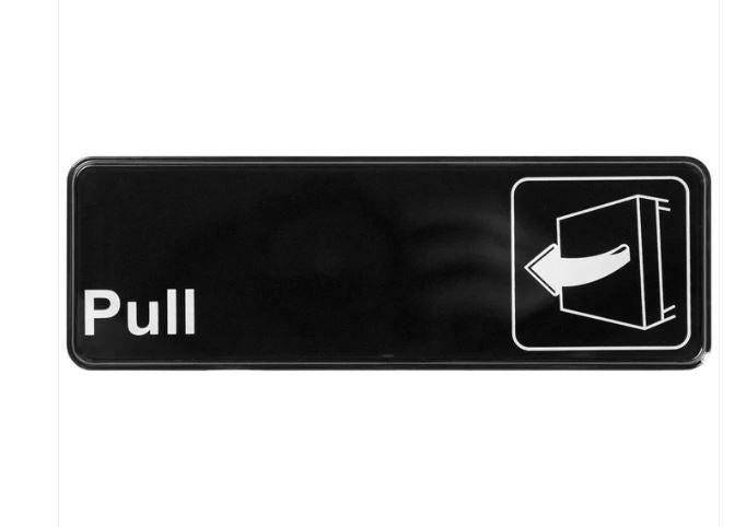 Pull Information Sign 3X9