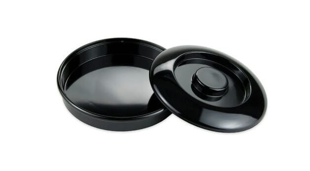 Black 7 3/4" Melamine Tortilla Server with Lid - 24/Case